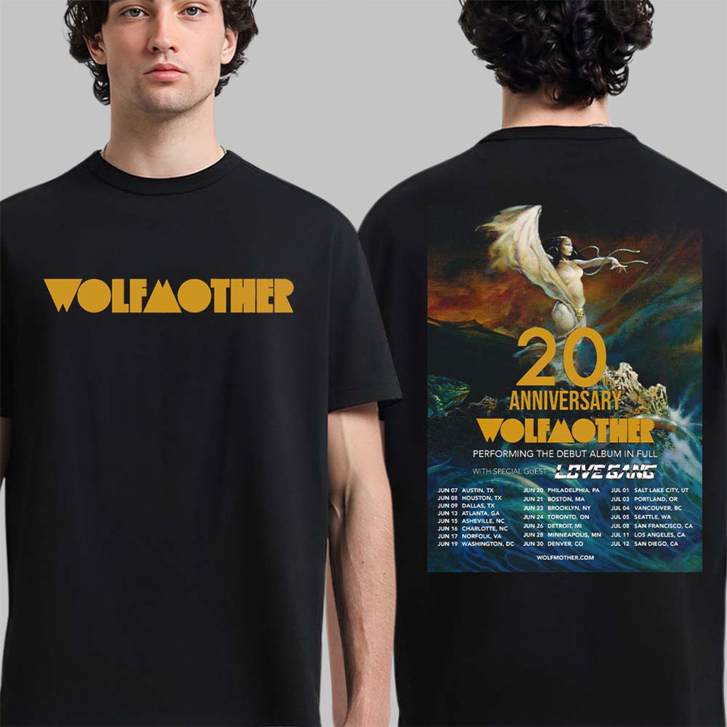 Wolfmother 20th Anniversary Tour 2026 North America Schedule Dates Performing The Debut Album In Full T-Shirt