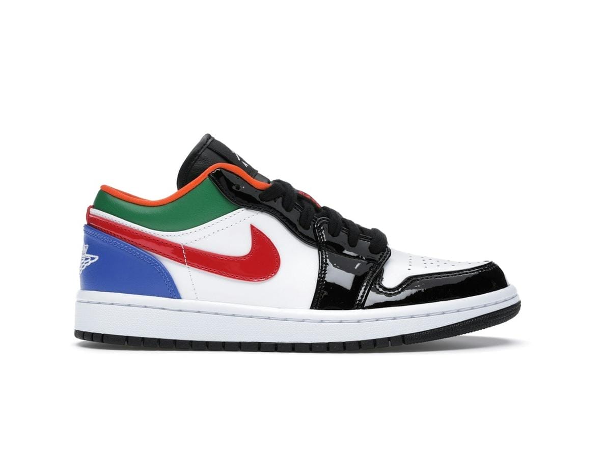 Women's Air Jordan 1 Low Multi-Color Black Toe Sneaker Style CZ4776-101 - Image 2