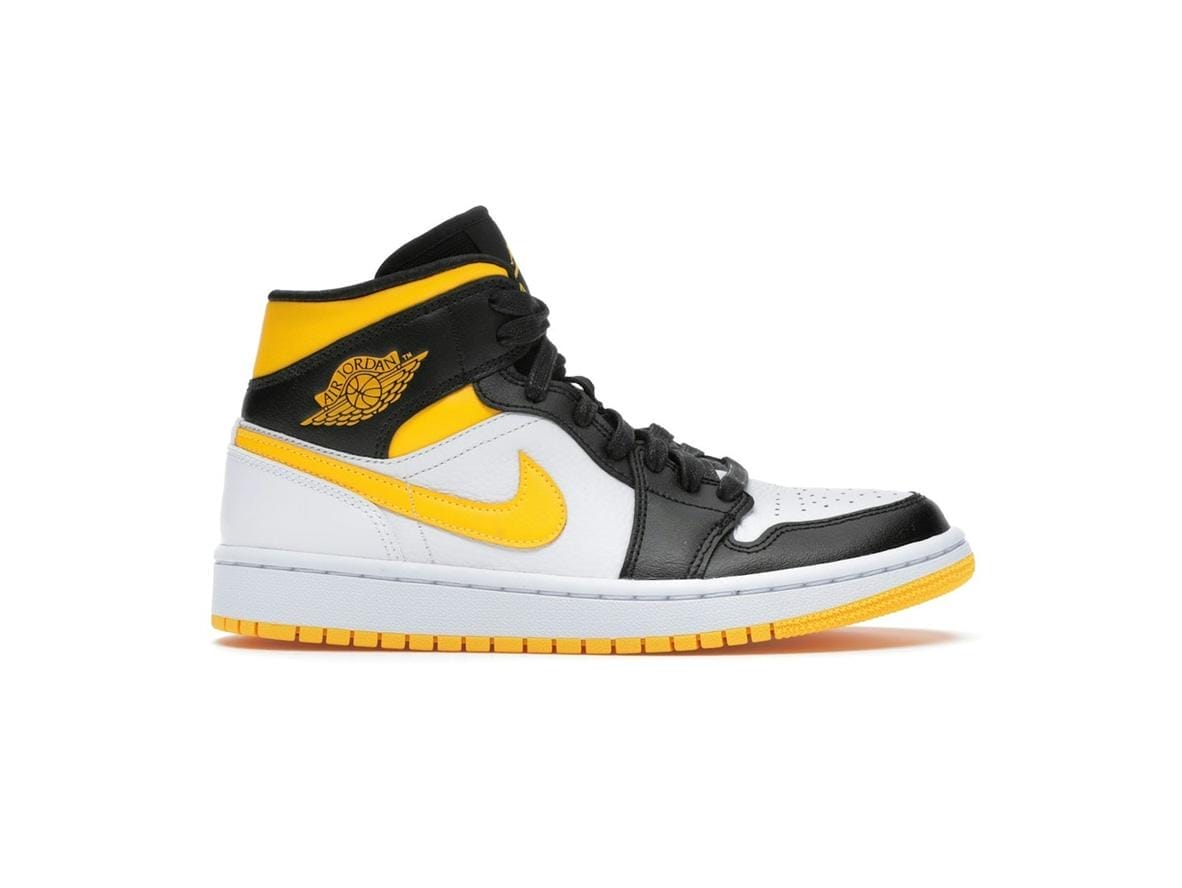 Women's Air Jordan 1 Mid Laser Orange Black Sneakers - Style CV5276-107
