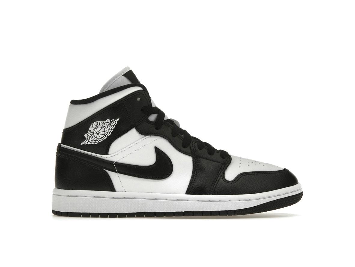 Women's Jordan 1 Mid Panda Sneakers White/Black (DV0991-101 Release)