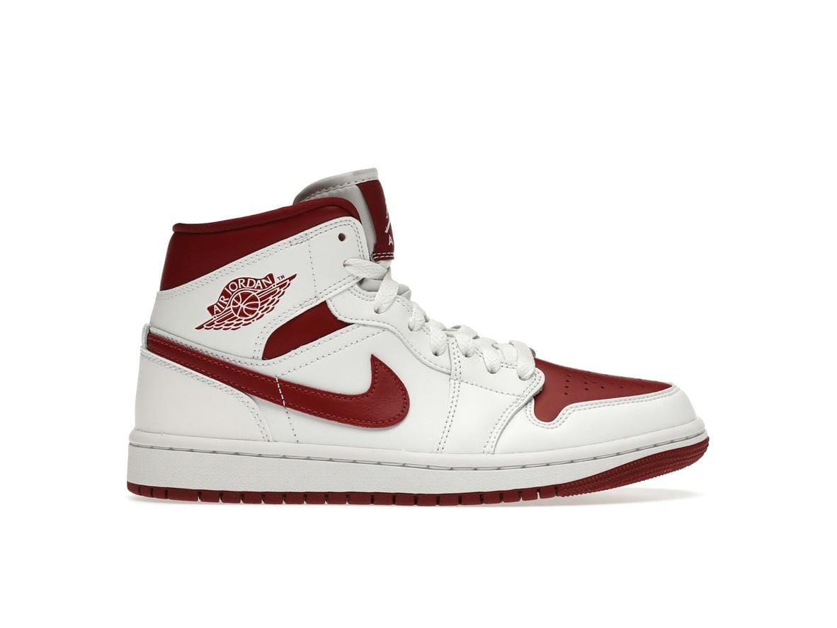Women's Jordan 1 Mid Reverse Chicago Sneakers - Style BQ6472-161