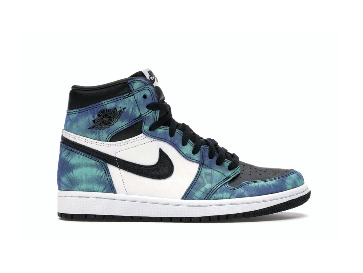 Women's Jordan 1 Retro High Tie Dye Sneakers (CD0461-100 Release)