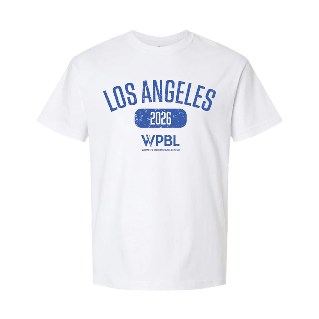 Women's Pro Baseball League Merch WPBL Los Angeles 2026 Vintage Shirt White LA Queens Merch