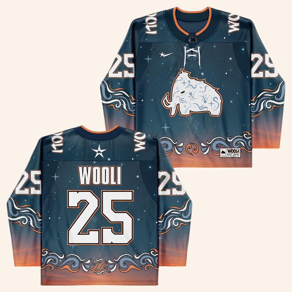 Wooli Merch Wooli Starry Sky Hockey Jersey Birthday Gift For Dad