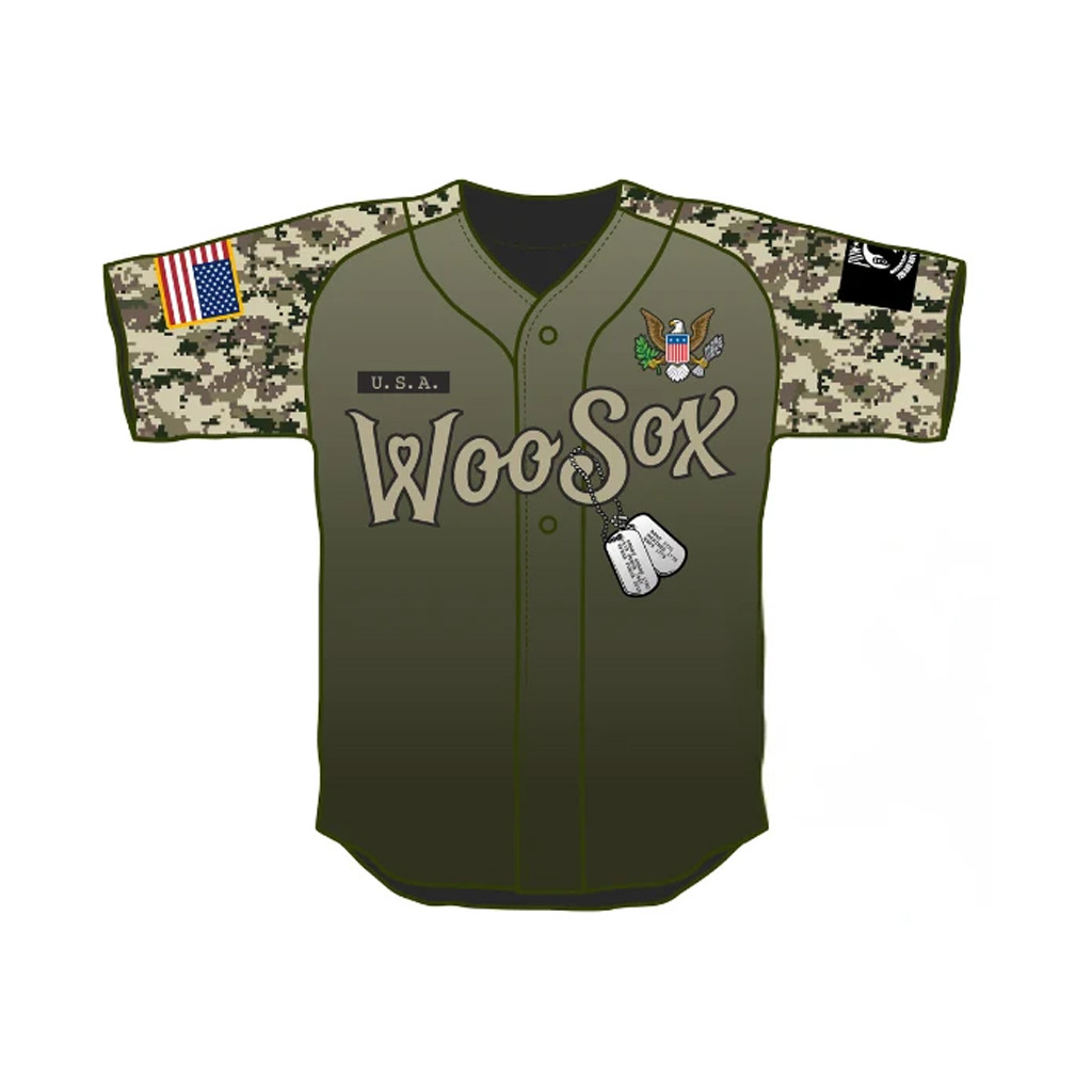 Worcester Red Sox Merch 2026 Military Replica Jersey WooSox Merch Best Gift For Veterans