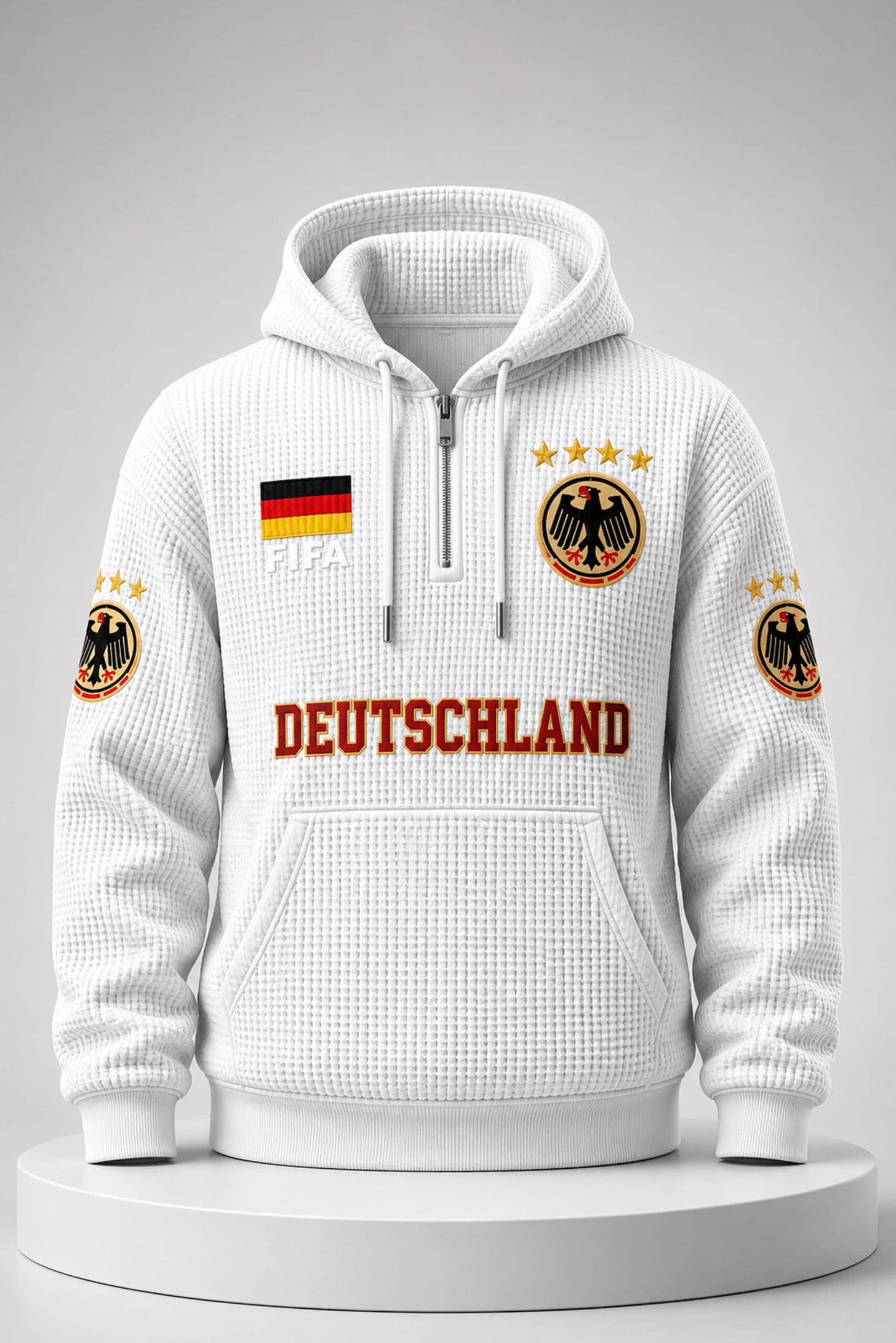 World Cup 2026 Germany Waffle Quarter Zip Hoodie