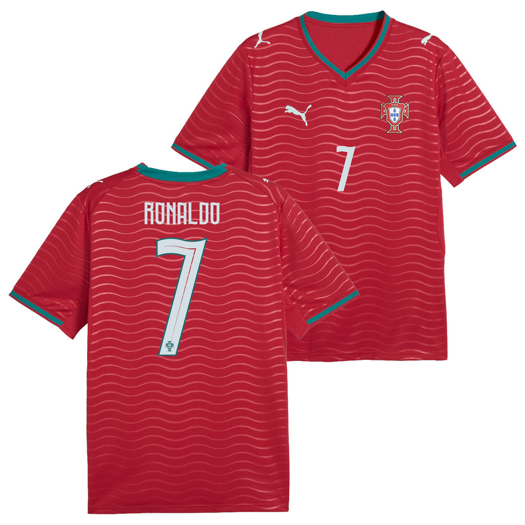 World Cup 2026 Merch #7 Cristiano Ronaldo Portugal National Team Home V-Neck Shirt Fan Gifts