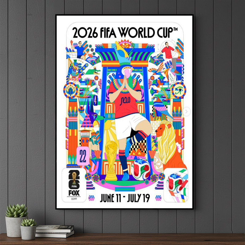 World Cup 2026 Merch Egypt National Football Team Poster Father's Day Gifts For Son In Law