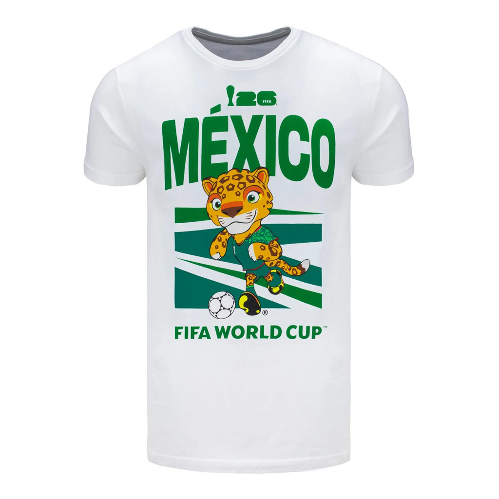 World Cup 2026 Merch White Mexico Mascot T-Shirt Game Day Shirt Best Gifts For Soccer Fans