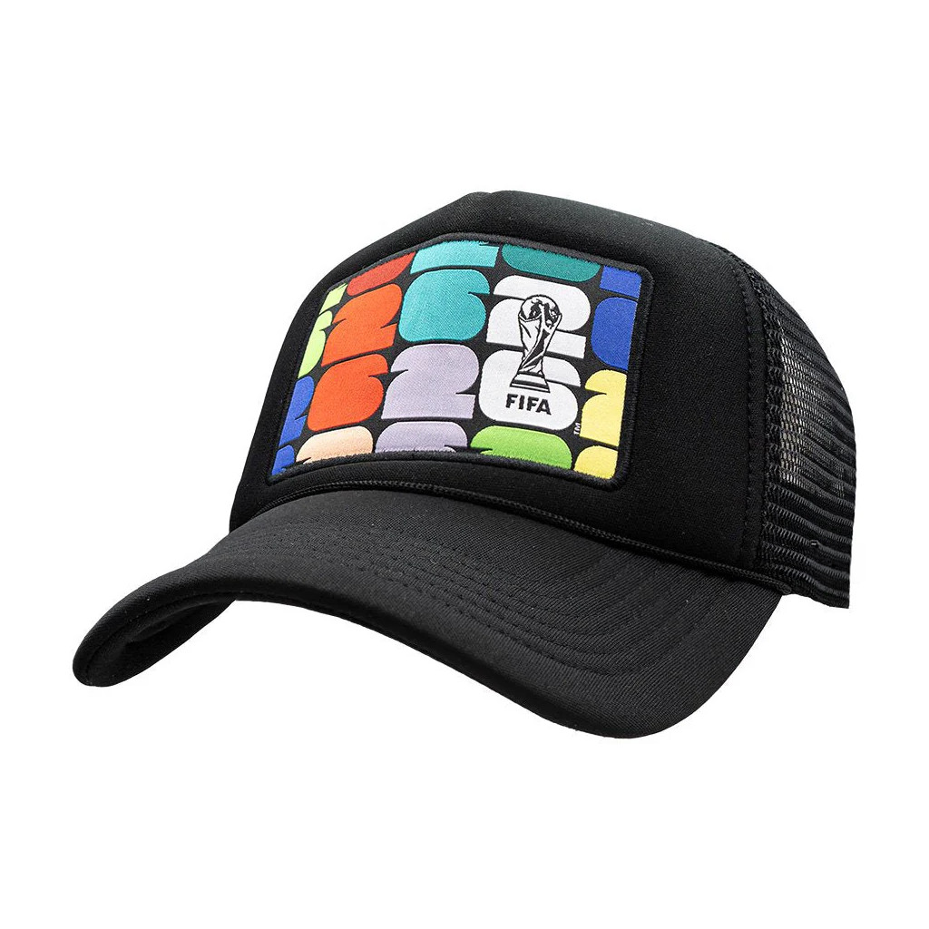 World Cup 2026 Merch World Cup Emblem Pattern Trucker Hat Best Gifts For Soccer Fans