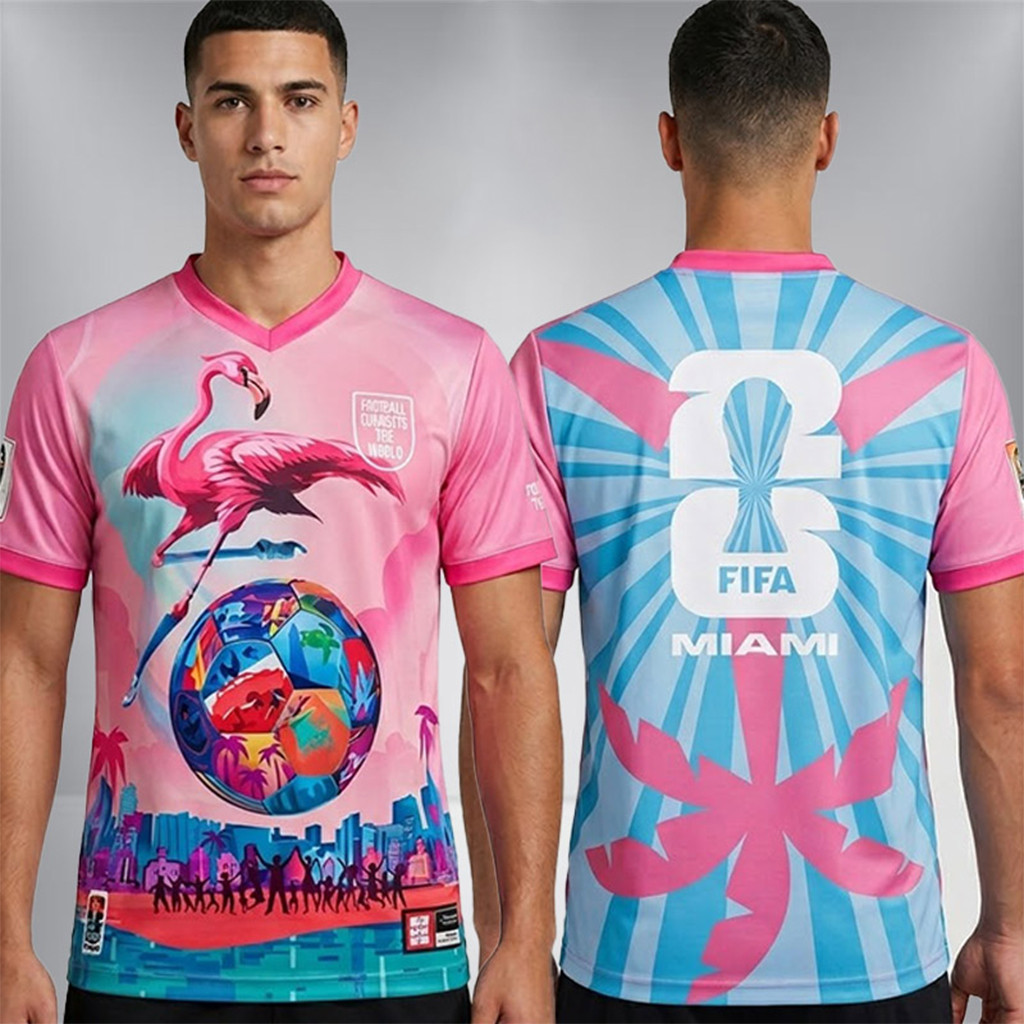 World Cup 2026 Miami City Host City V-Neck Shirt World Cup Clothing Gift For Soccer Lovers