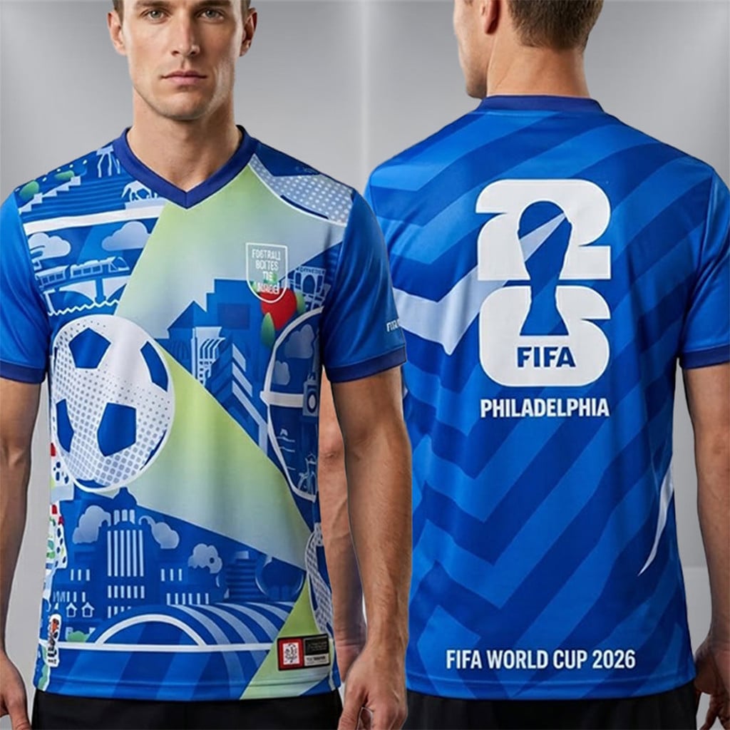 World Cup 2026 Philadelphia Host City V-Neck Shirt World Cup Outfits Game Day Gifts For Fans