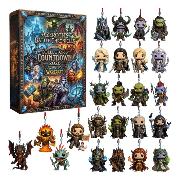 World Of Warcraft Azeroth's Battle Chronicles 2026 Ornaments Advent Calendar Christmas Countdown - Image 2