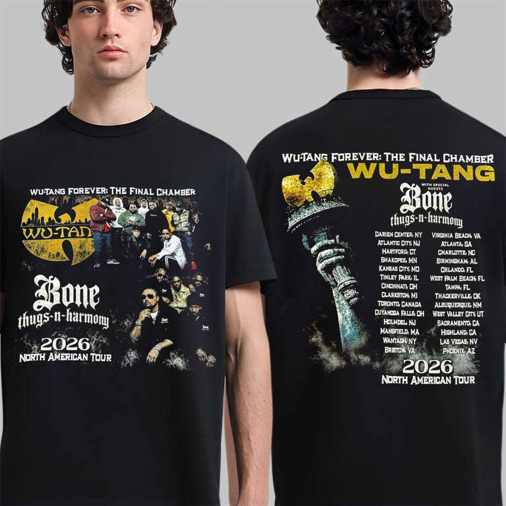 Wu-Tang Clan Merch The Final Chamber 2026 North America Tour T-Shirt Hip Hop Fan Gifts