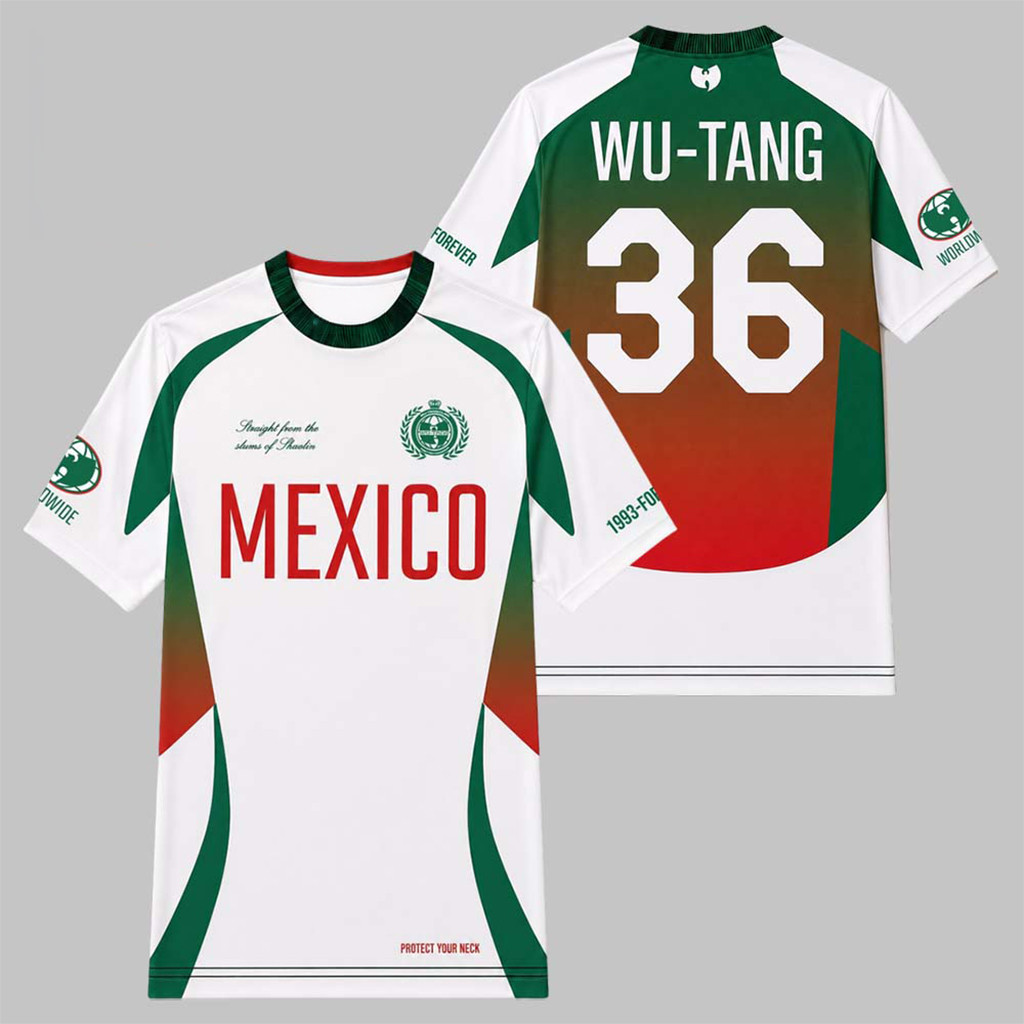 Wu-Tang Clan X FIFA World Cup 2026 Global Pride Mexico Soccer Jersey T-Shirt Wu-Tang Clan Merch