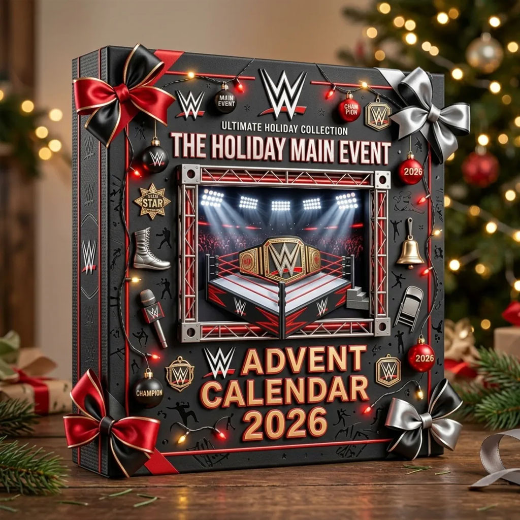 WWE The Holiday Main Event 2026 Advent Calendar Christmas Ornaments WWE Merch Gift For Xmas