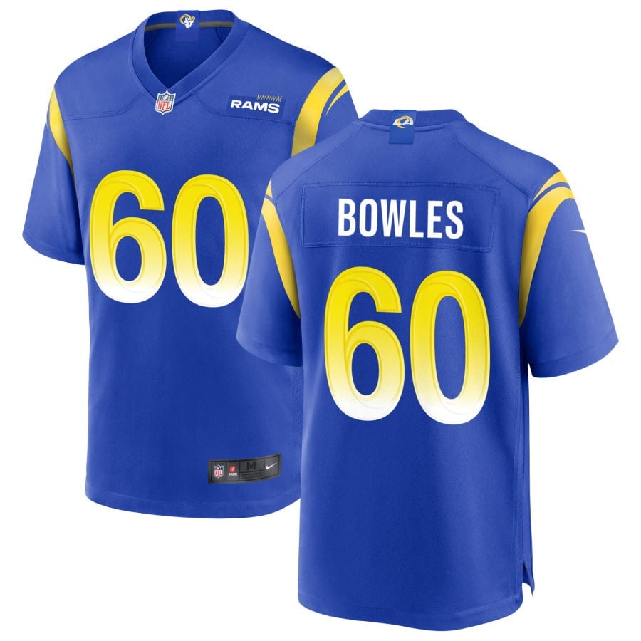 Wyatt Bowles Los Angeles Rams 2025 Game Jersey - Royal