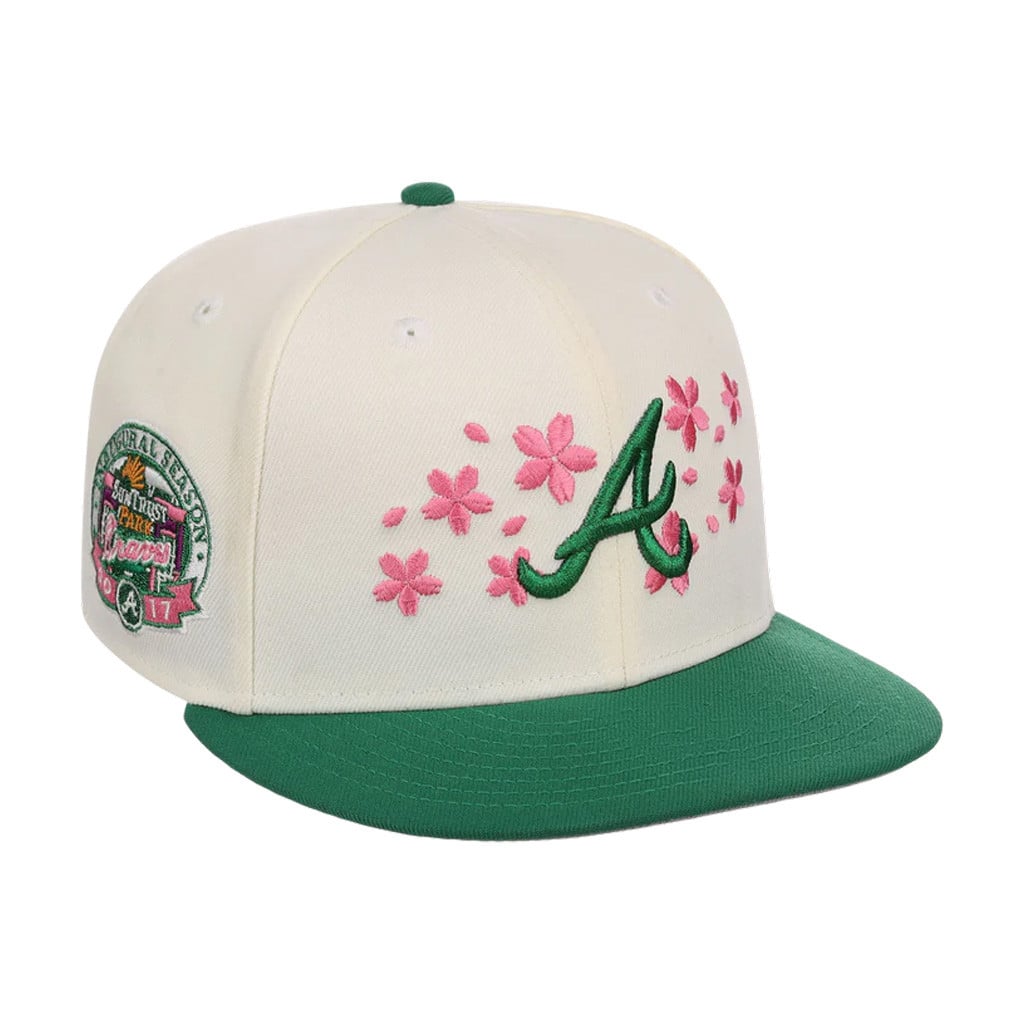 X Masters Tournament Merch Atlanta Braves Augusta Bloom Snapback Hat Atlanta Braves Merch