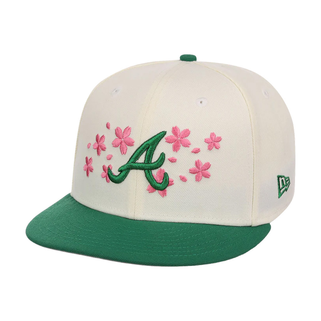 X Masters Tournament Merch Atlanta Braves Augusta Bloom Snapback Hat Atlanta Braves Merch - Image 2