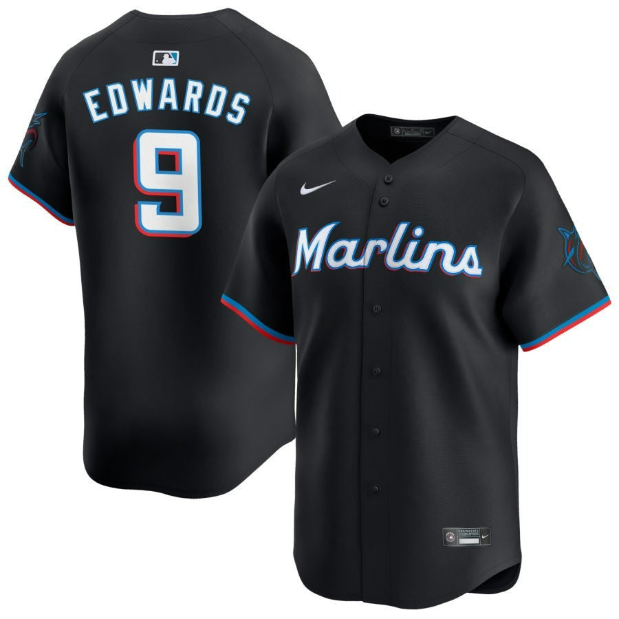 Xavier Edwards Miami Marlins 2025 Alternate Limited Jersey ï¿½ï¿½ï¿½ Black