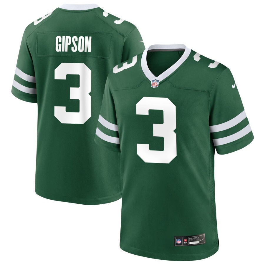 Xavier Gipson New York Jets 2025 Game Jersey - Legacy Green