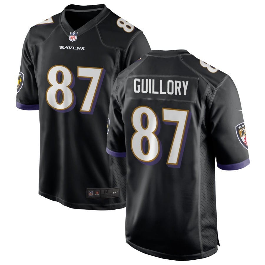 Xavier Guillory Baltimore Ravens 2025 Alternate Game Jersey - Black