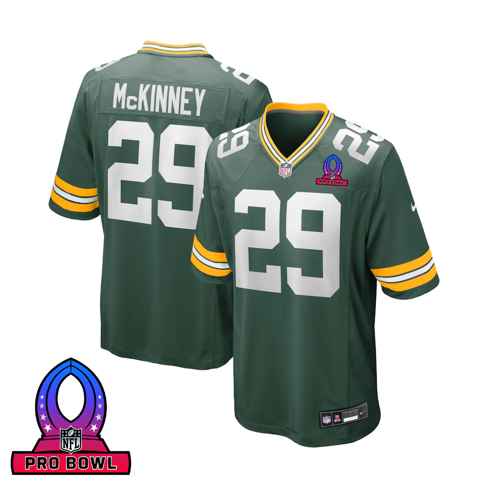 Xavier McKinney Green Bay Packers 2025 Pro Bowl Patch Game Men Jersey - Green