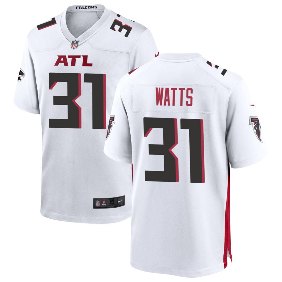 Xavier Watts Atlanta Falcons 2025 Game Jersey - White