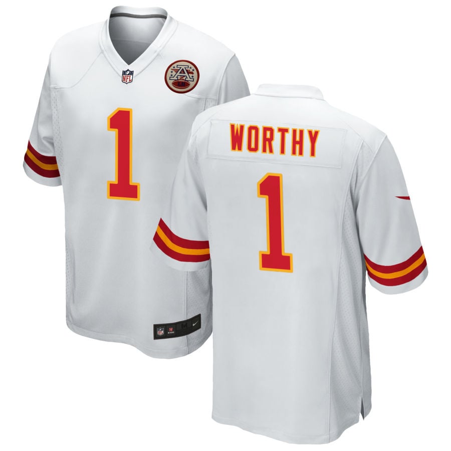 Xavier Worthy Kansas City Chiefs 2025 Game Jersey - White