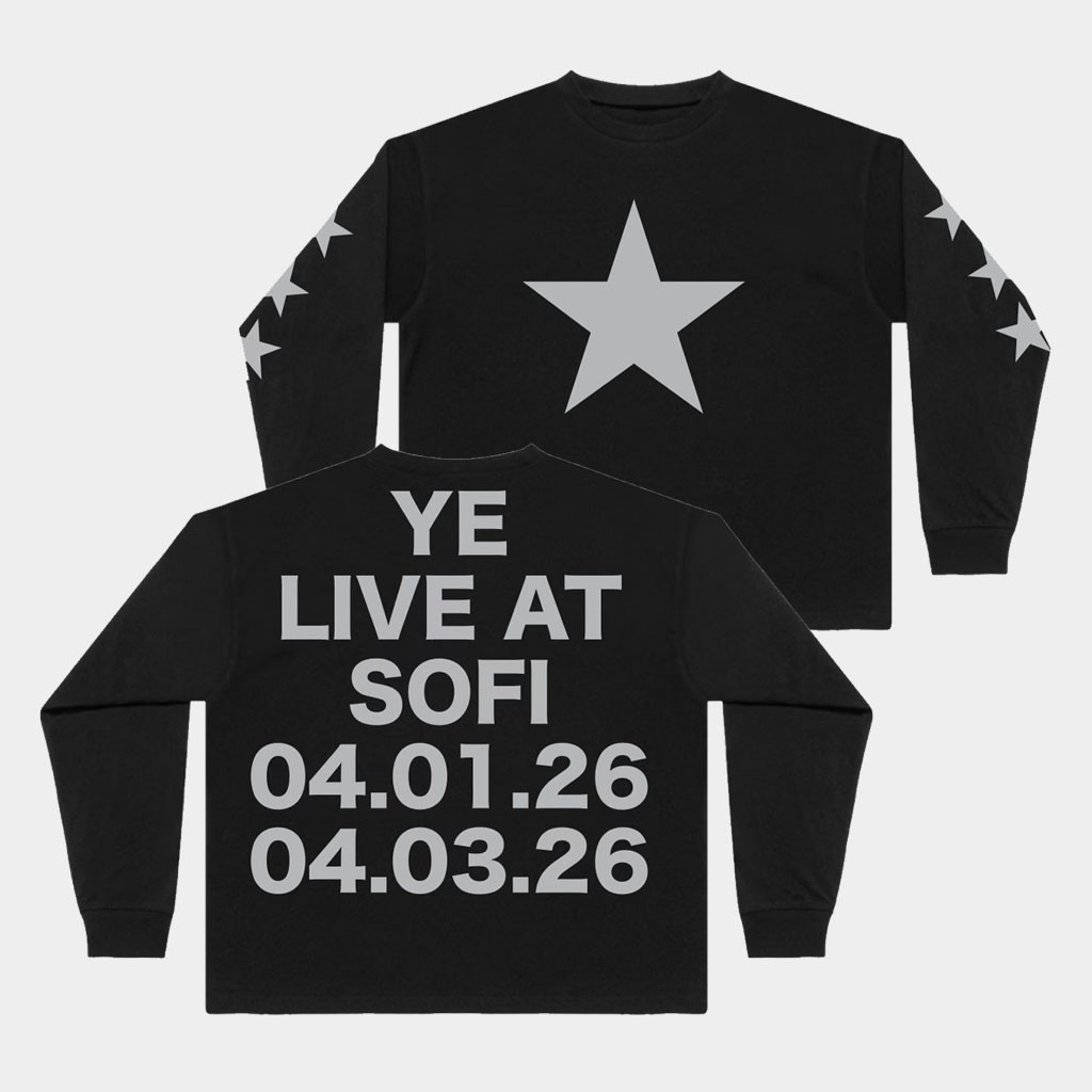 Ye Bully Merch Kanye West Live At Sofi Long Sleeve Shirt Kanye Tour Merch 2026 Black