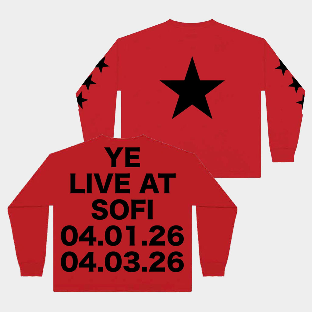 Ye Bully Merch Kanye West Live At Sofi Long Sleeve Shirt Kanye Tour Merch 2026 Rapper Fan Gifts