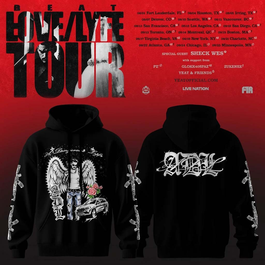 Yeat Lovelyfe Tour Hoodie ADL Hoodie Yeat Merch Present For Hip Hop Fans