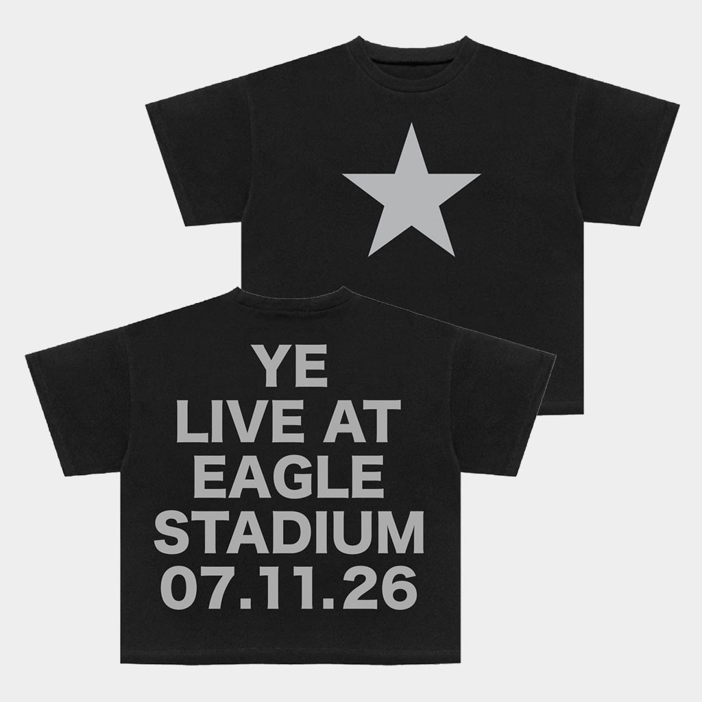 Yeezy Merch 2026 Ye Live At Eagle Stadium T-Shirt Kanye West Tour Merch Gift For Rapper Fans