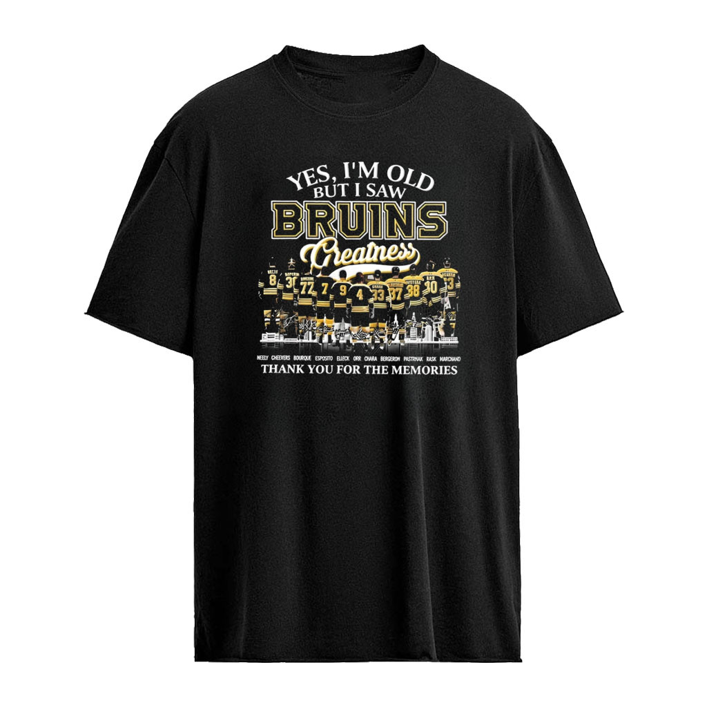 Yes I’m old but I saw Boston Bruins Legends Greatness thank you signature shirt