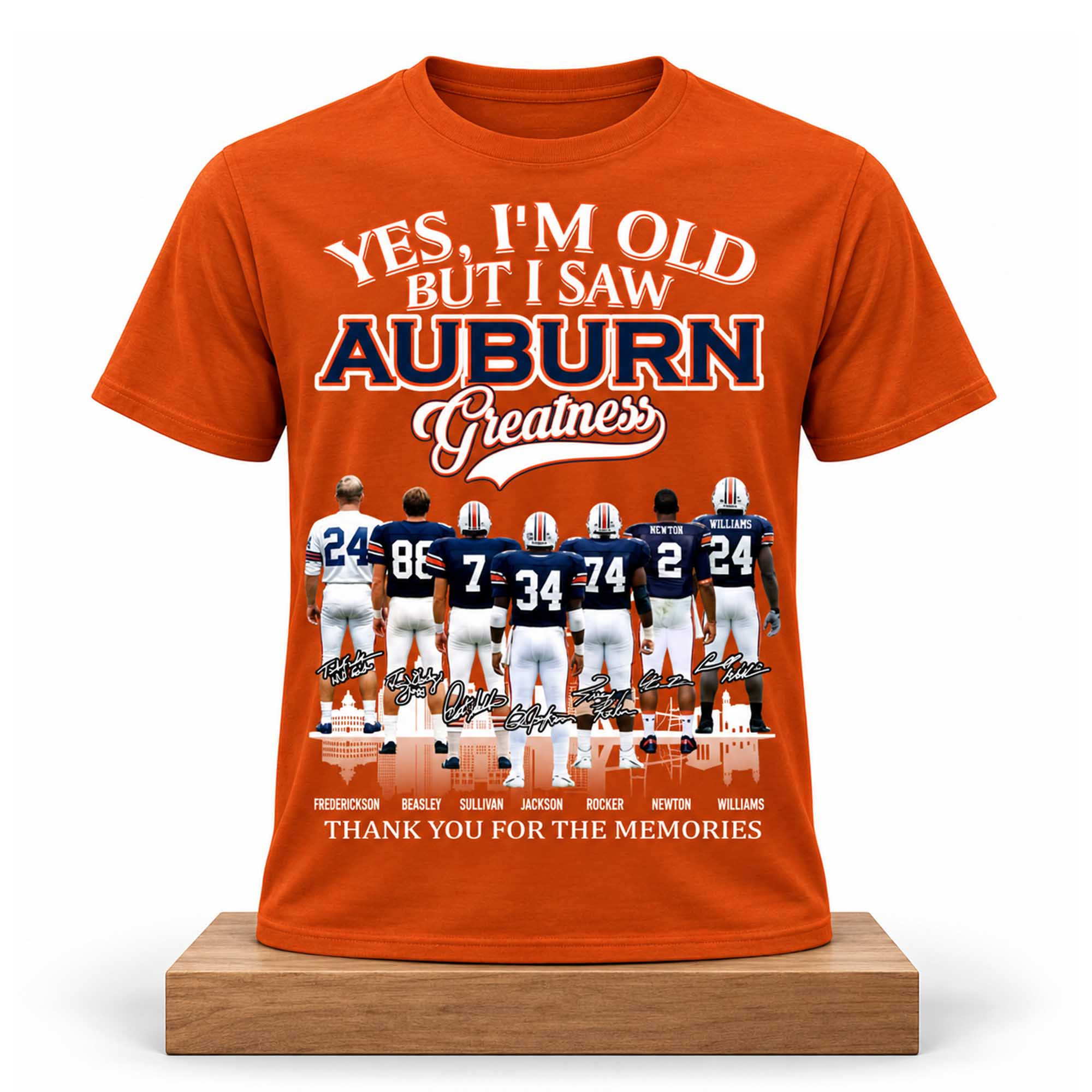 Yes I'm Old But I Saw Auburn Greatness Shirt Auburn Tigers Merch Gifts For Football Fan