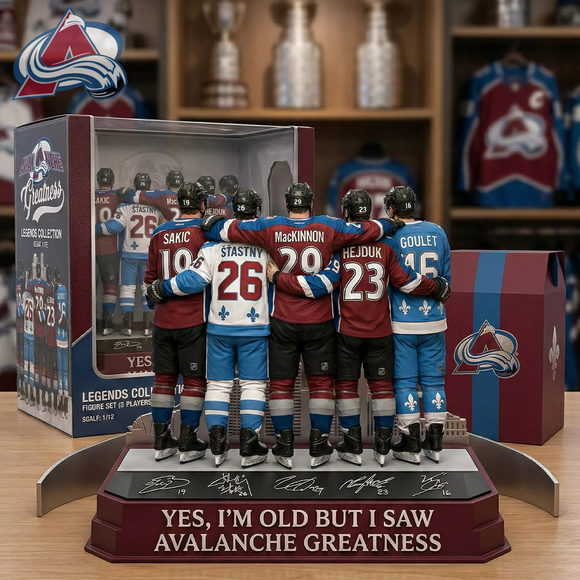 Yes I'm Old But I Saw Avalanche Greatness Acrylic Plaque 2026 Colorado Avalanche Merch Gifts