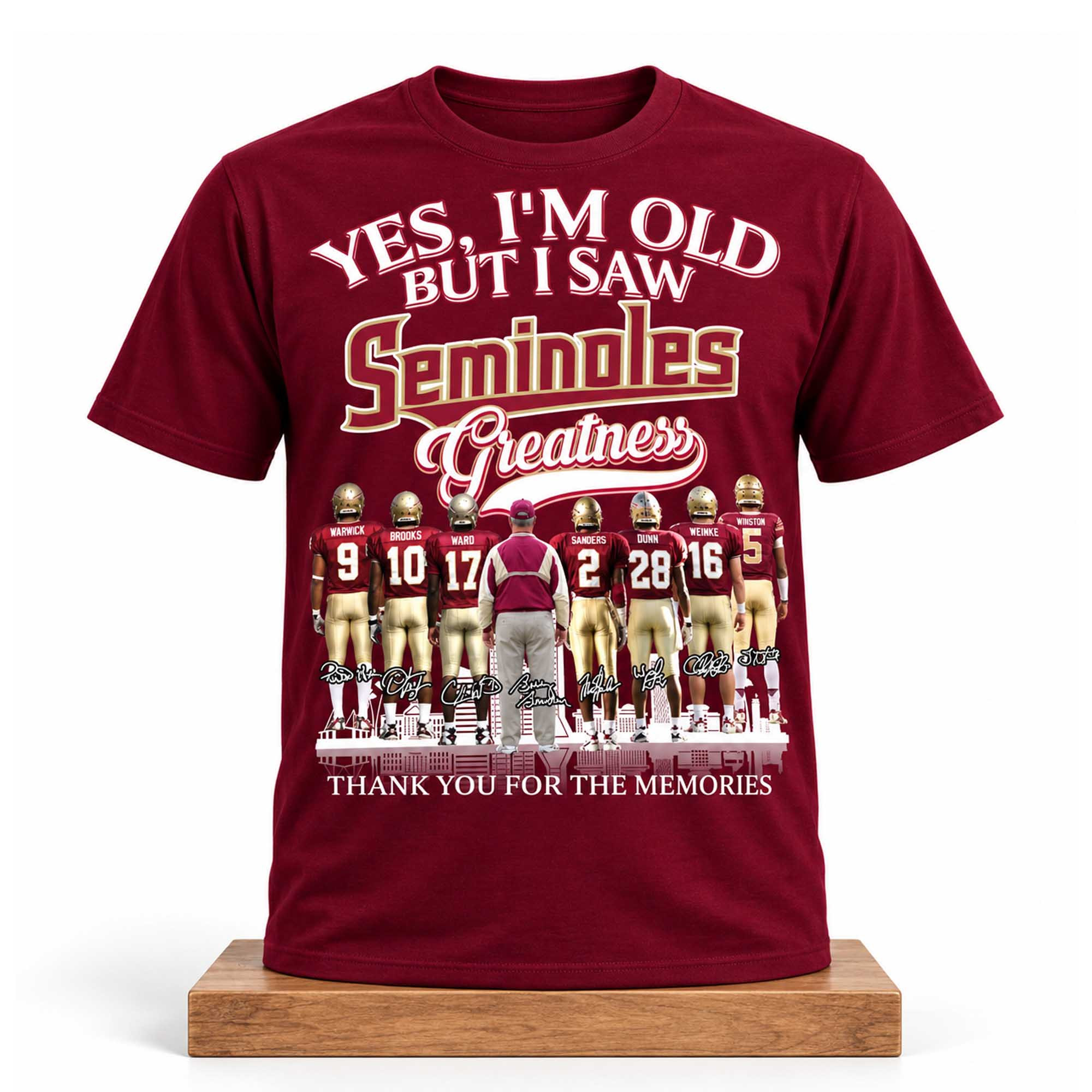 Yes I'm Old But I Saw Seminoles Greatness Shirt Florida State Seminoles Merch Presents For Fans