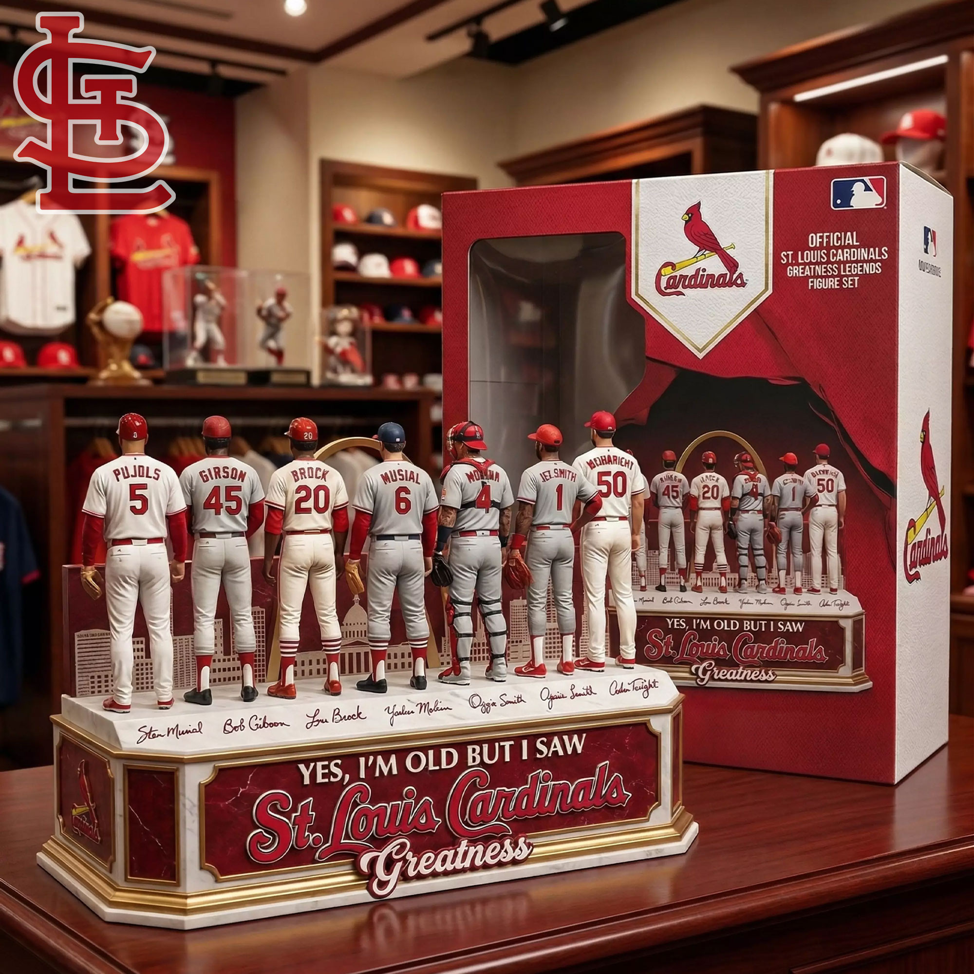 Yes I'm Old But I Saw St Louis Cardinals Greatness Acrylic Plaque Gifts For Baseball Fans