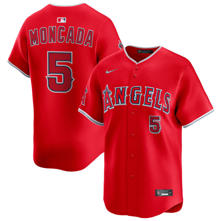 Yoan Moncada Los Angeles Angels 2025 Alternate Limited Jersey - Red