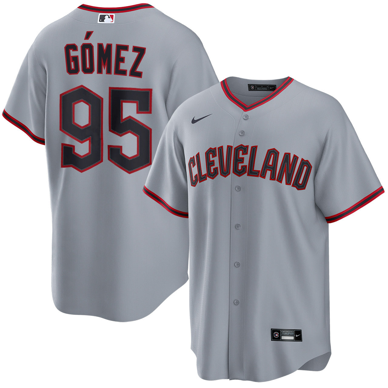 Yorman Gomez Cleveland Guardians 2026 Road Jersey - Grey