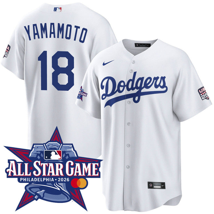 Yoshinobu Yamamoto Los Angeles Dodgers 2026 All-Star Game Home Jersey - White