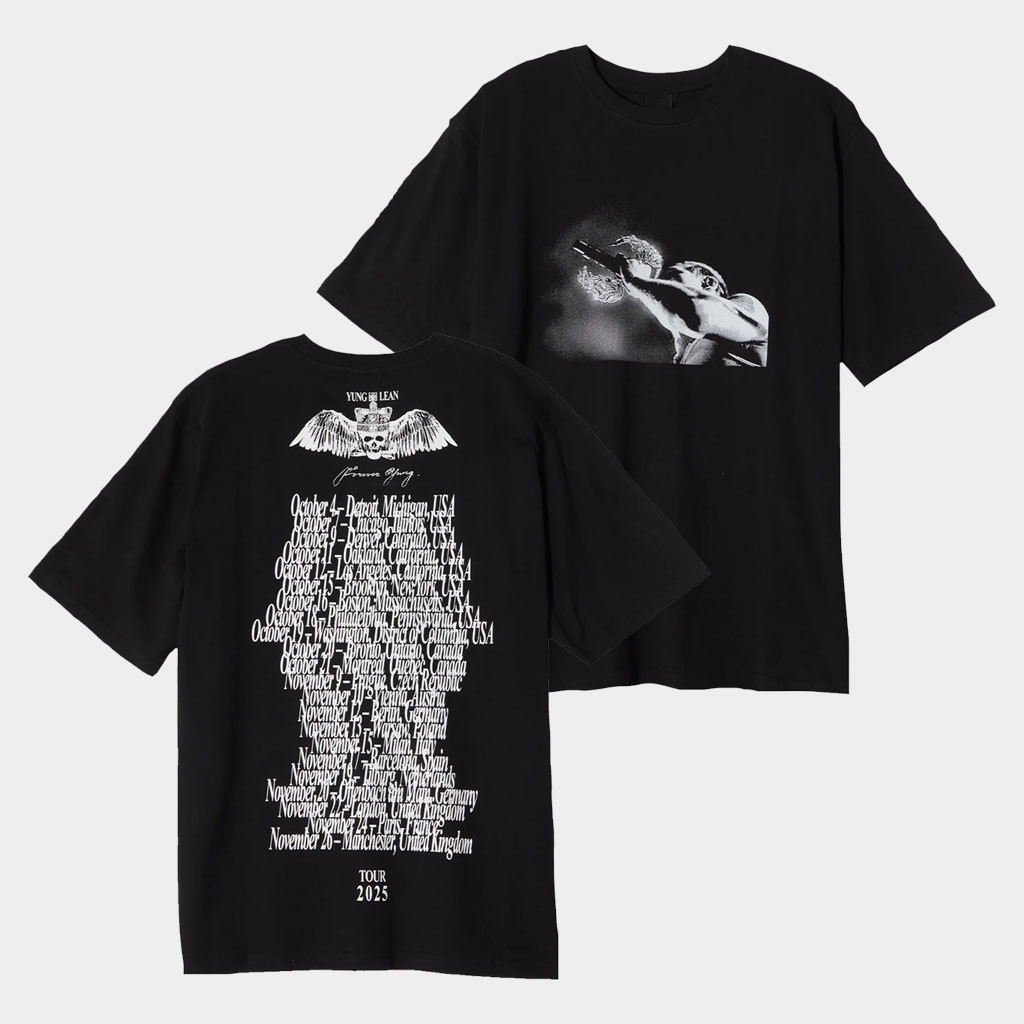 Yung Lean Merch Forever Yung Tour 2025 T-Shirt Best Gift For Rapper Fans