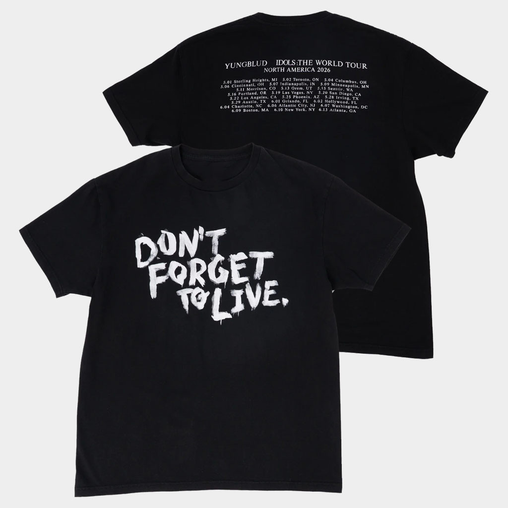 Yungblud Merch 2026 Don't Forget To Live T-Shirt Yungblud Idols World Tour Shirt Fan Gifts
