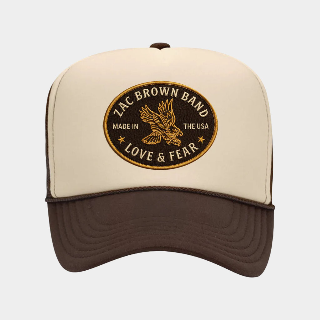 Zac Brown Merch 2026 Eagle Tour Trucker Hat Zac Brown Band Tour Merch Gift For Music Lovers