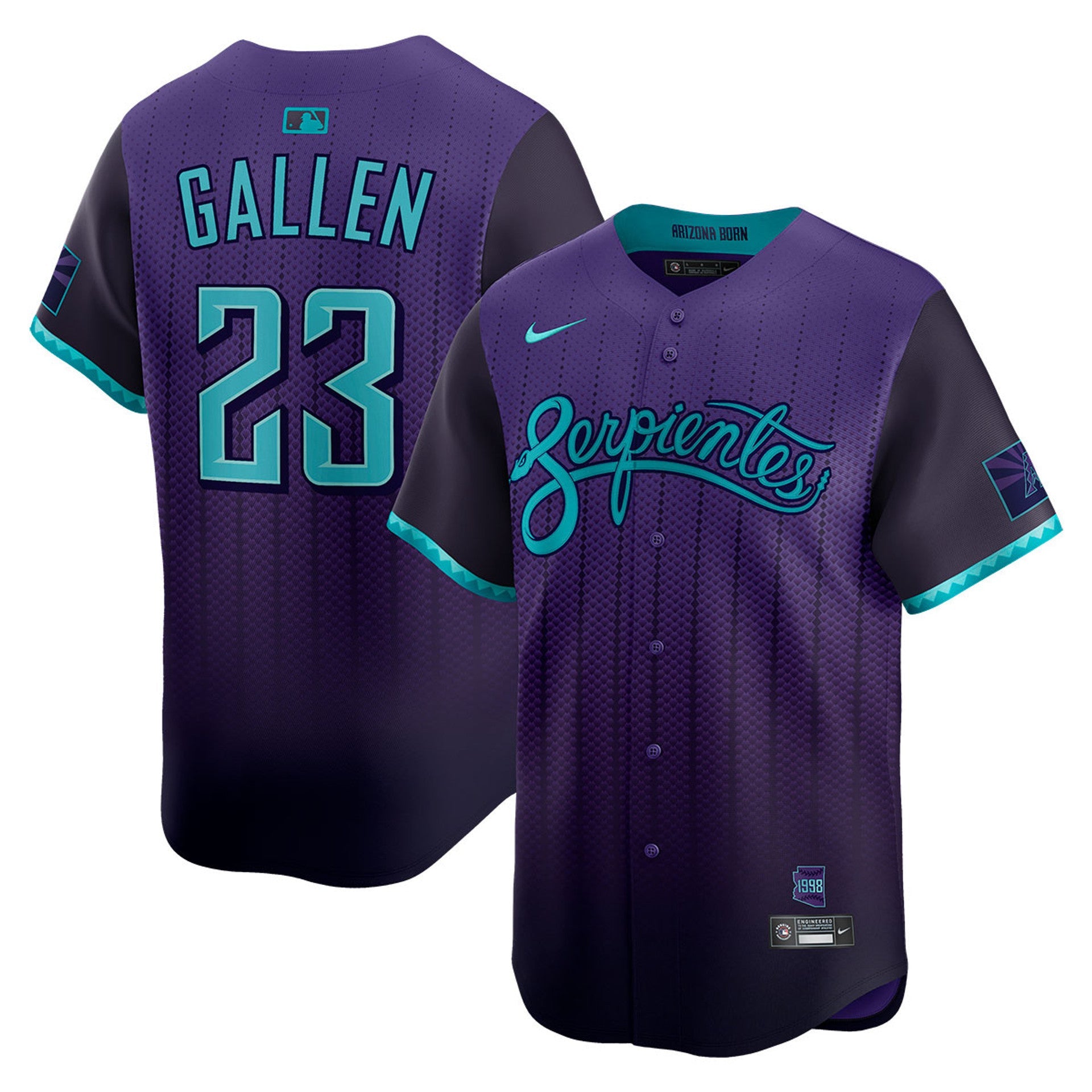 Zac Gallen Arizona Diamondbacks 2025 City Connect Limited Jersey - Purple