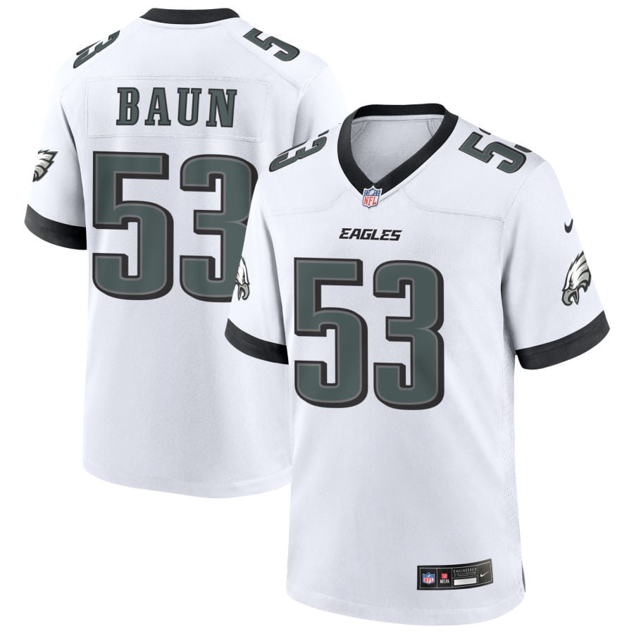 Zach Baun Philadelphia Eagles 2025 Game Jersey - White