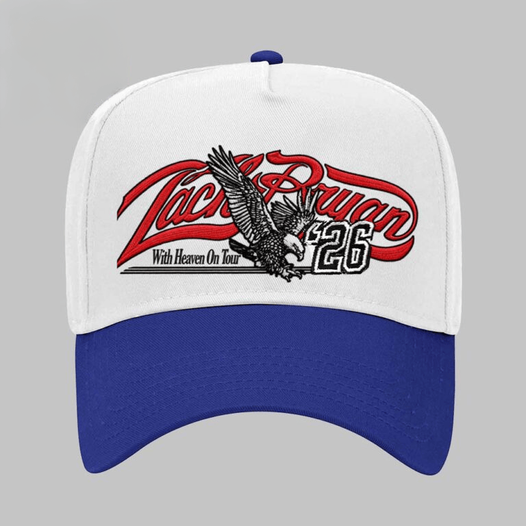 Zach Bryan With Heaven On Top Tour 2026 Eagle Hat Embroidered Zach Bryan Merch Gifts For Dad
