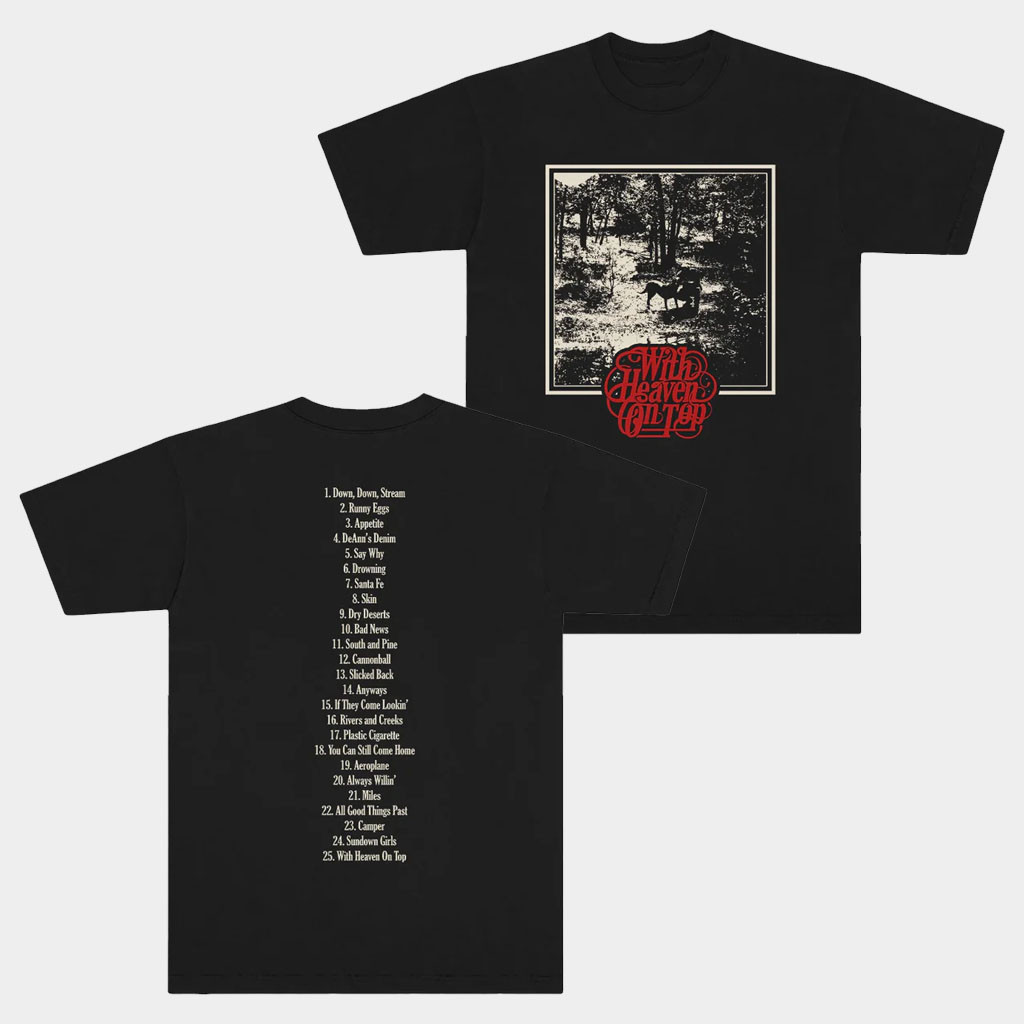 Zach Bryan With Heaven On Tour Merch 2026 With Heaven On Top Album T-Shirt Music Lover Gifts
