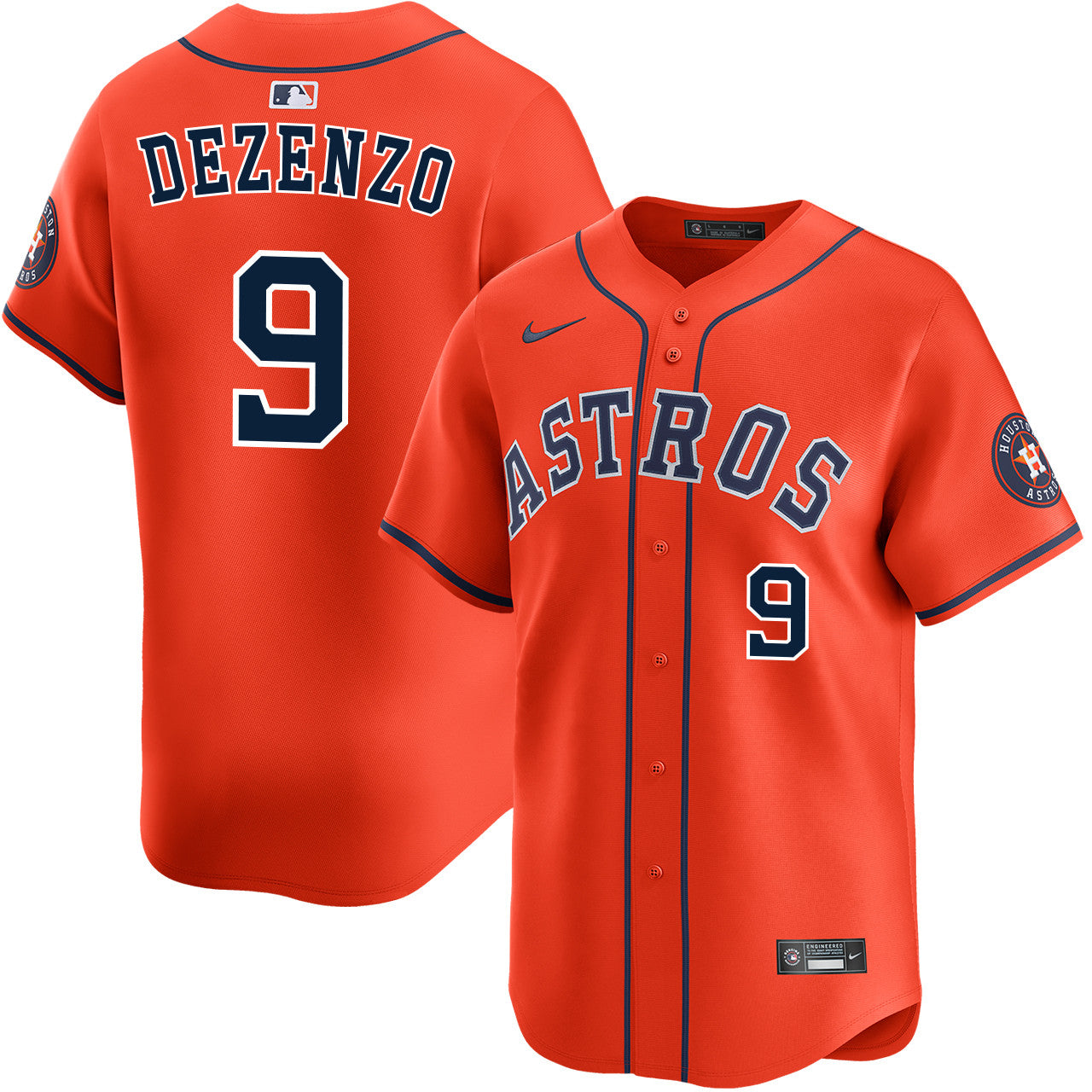 Zach Dezenzo Houston Astros 2026 Alternate Limited Jersey - Orange