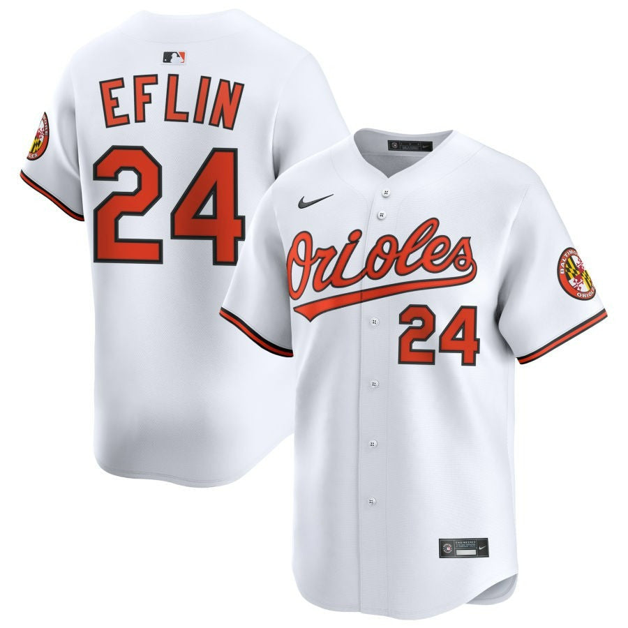 Zach Eflin Baltimore Orioles 2025 Home Limited Jersey - White